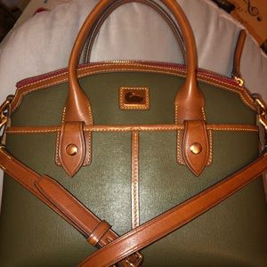 Dooney & Bourke Pebble Grain Satchel w/Snap Pocket